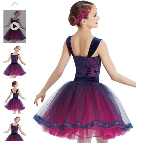 Weissman girls blue purple ballet tutu dance princess costume - Picture 2 of 6